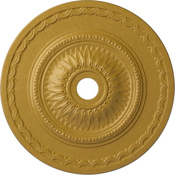 Ekena Millwork Sunflower Ceiling Medallion (Canopies up to 5 5/8"), 29 1/2"OD x 3 5/8"ID x 1 5/8"P, Iridescent Gold CM29SFIGS - main